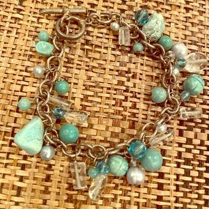 Boutique Turquoise and Silver Charms